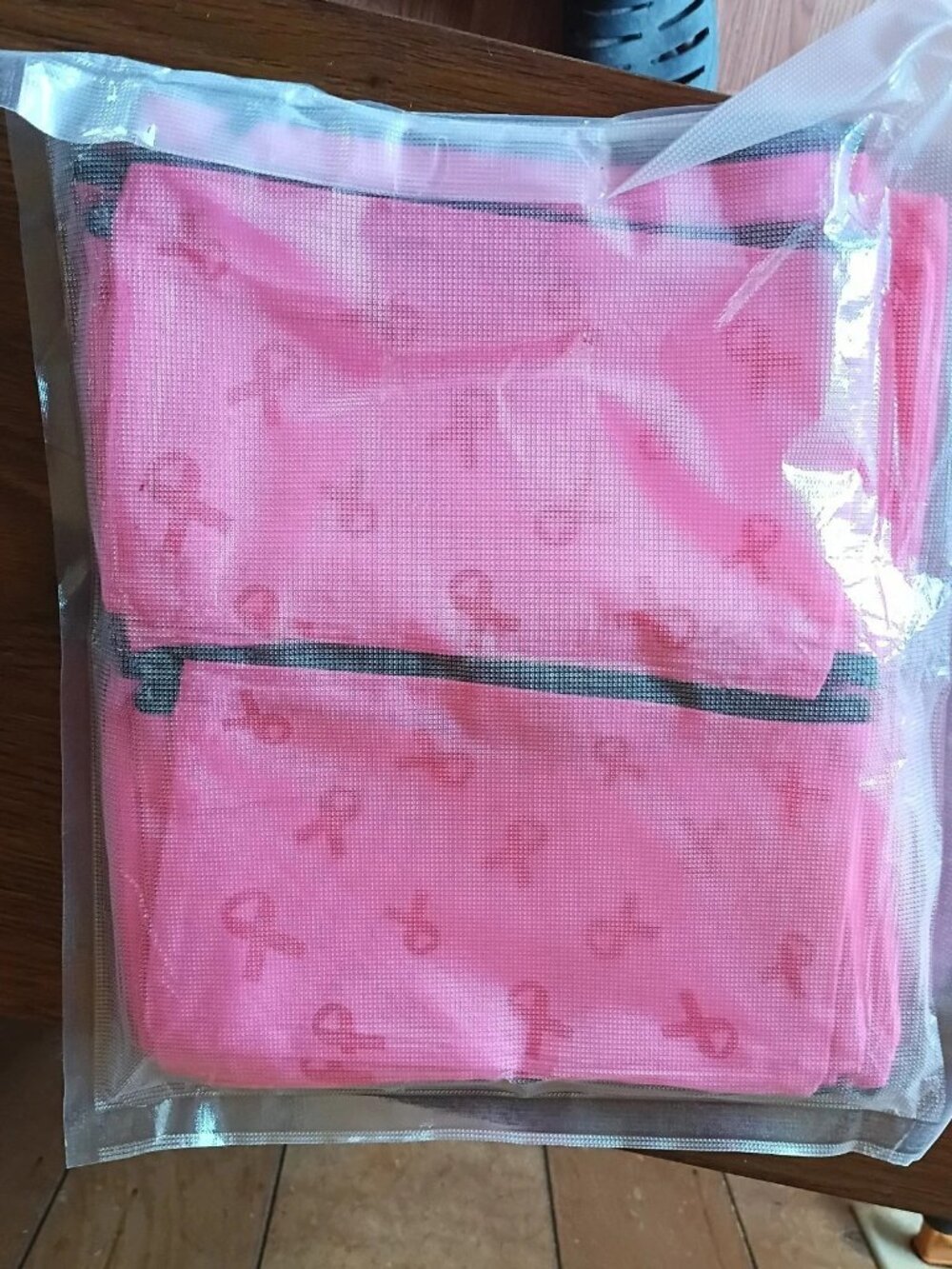 NEW 24Pc Pink Ribbon Cosmetic Bags Bulk Lot Breast Cancer Awareness Travel Pouch - Picture 3 of 3